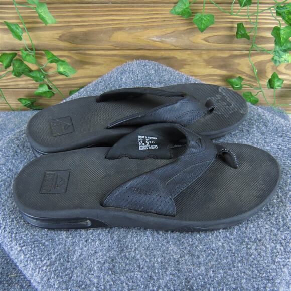 Reef Men's Bottle Opener Flip Flop Black Synthetic Size 12 Medium Used 2025 - Picture 3 of 7